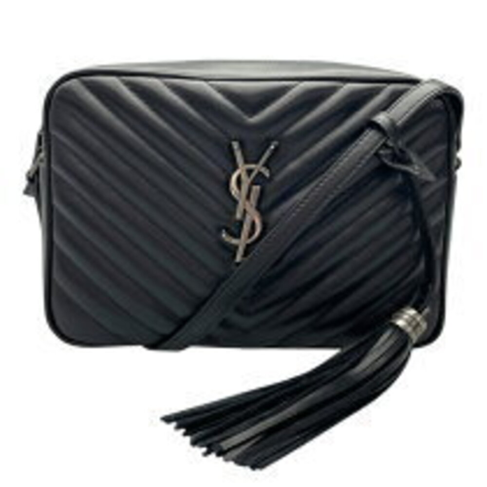 Saint Laurent Lou Camera Bag black leather